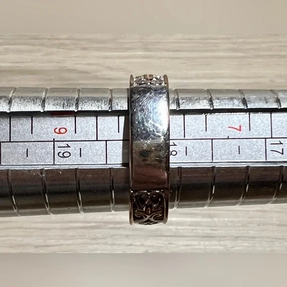 Gems En Vogue Sterling Silver 1.05ctw Pink Sapphire Cluster Ring, Size 8, 6g - Picture 10 of 10